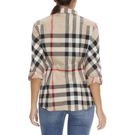 camicia burberry donna indossata|Camicia in cotone Check (Beige archivio) .